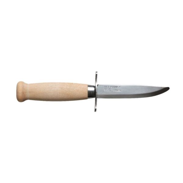Morakniv Scout 39 Safe S nóż dla dzieci z zaokrąglonym czubkiem i drewnianą rękojeścią, idealny dla harcerzy i aktywności outdoorowych